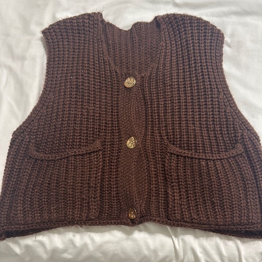 SHEIN Brown Cardigan Sweater